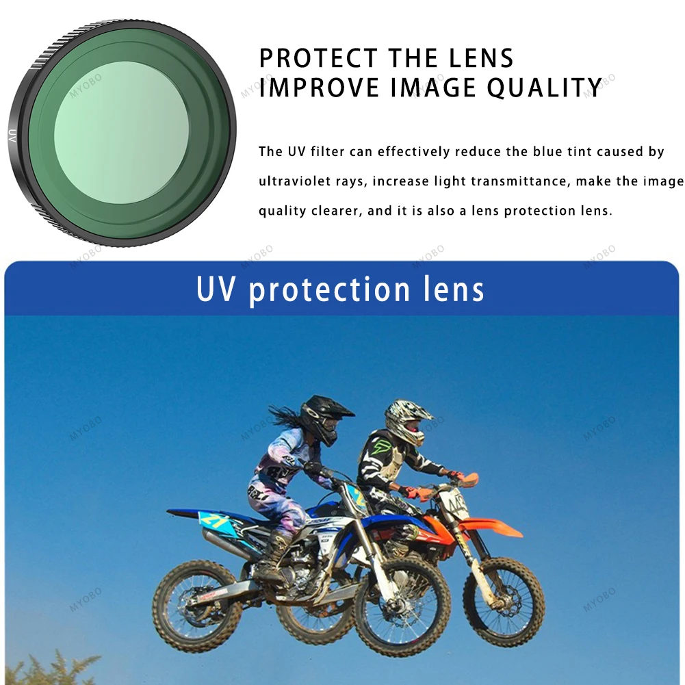 CPL-ND UV-filter til GoPro DJI Insta360 - 6 stk i pakke