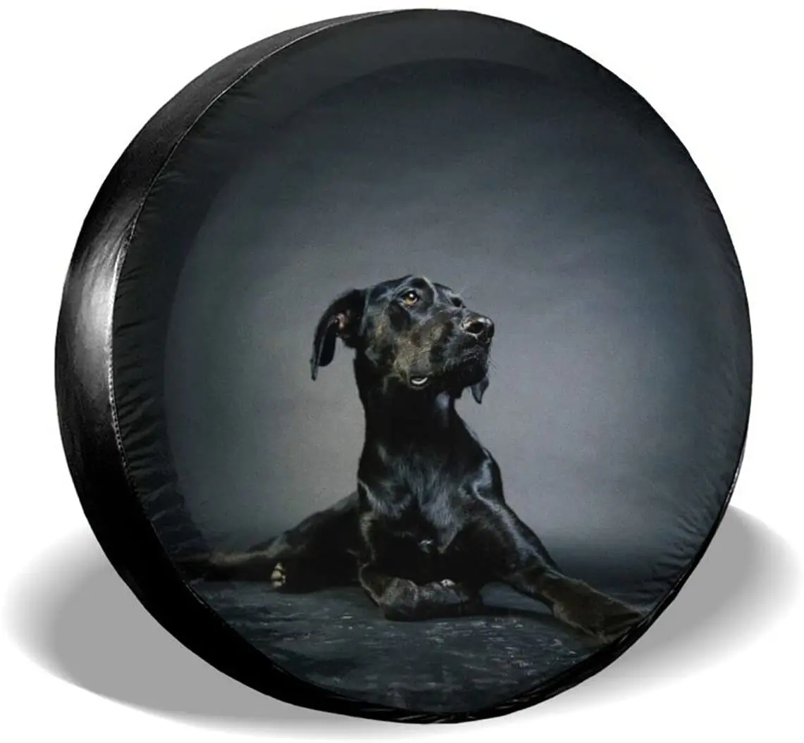 JISMUCI Spare Tire Cover,Black Great Dane,Dust-Proof Waterproof Wheel Covers  for JP,RV,Trailer,Camper,SUV,Truck,14inch AliExpress