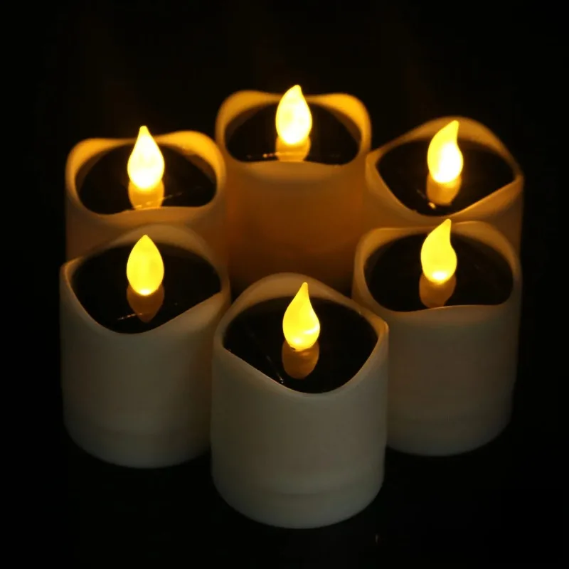 Waterproof Solar LED Candle Lamp for Home Decoration