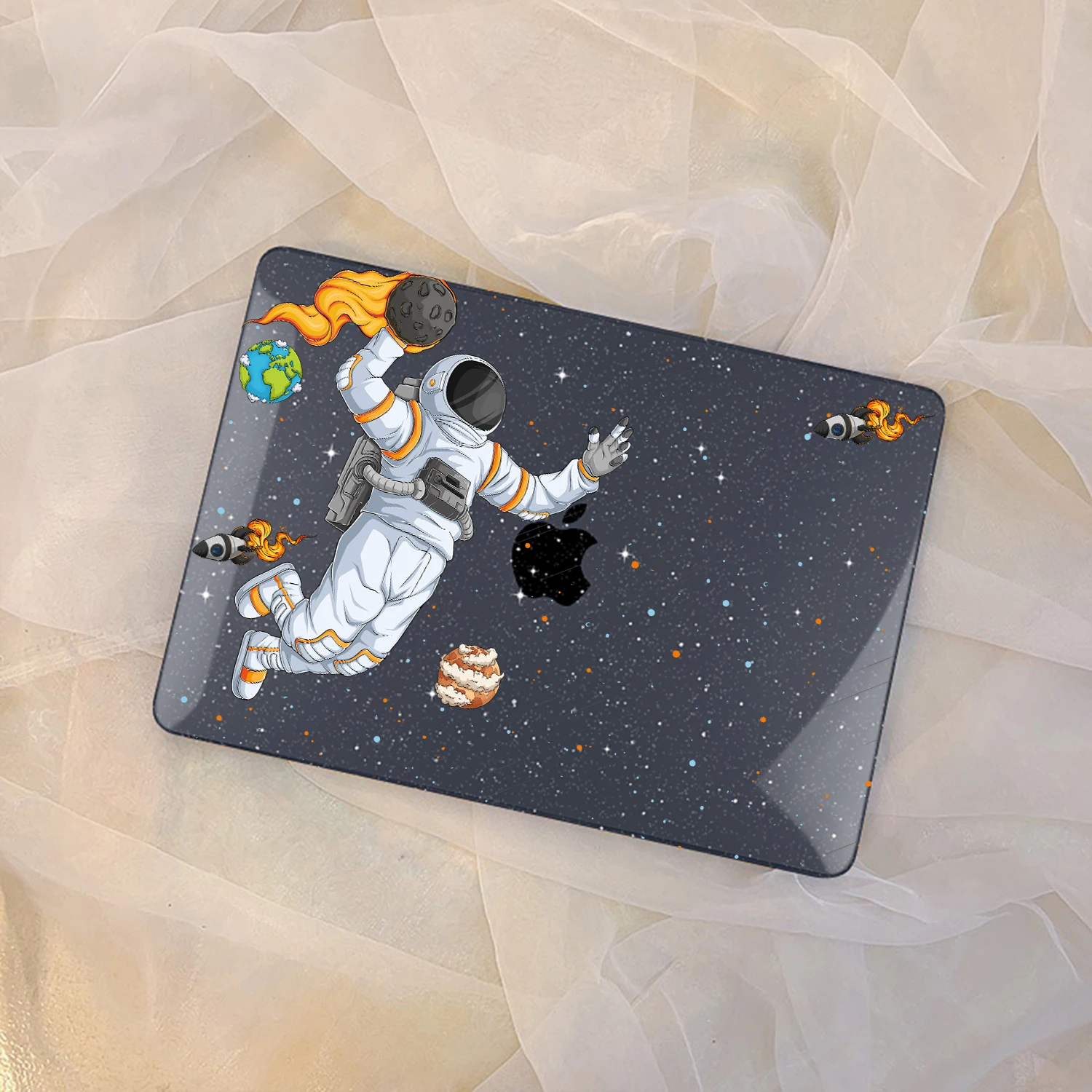 Mars Spaceman Shimmering Powder Print Case Capa para Macbook Pro A2338 m2 m1 Air 13 A2337 A2681 13.6in Pro m3 A2992 A2991 - Imagem 5