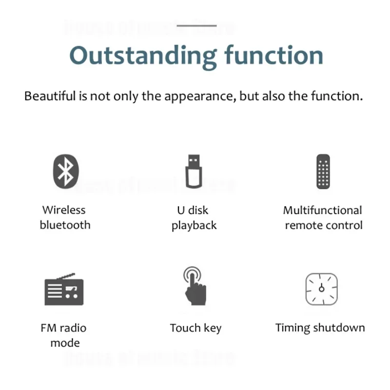 5.1 Intelligent Home Combo Theater Bluetooth Speaker Wooden Subwoofer 3D Surround Sound Memory Play FM Radio with Remote Control