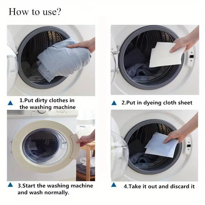 50/100/150pcs Anti-Staining Laundry Tablet Color Catcher Sheet for Anti-Cross-Dyeing