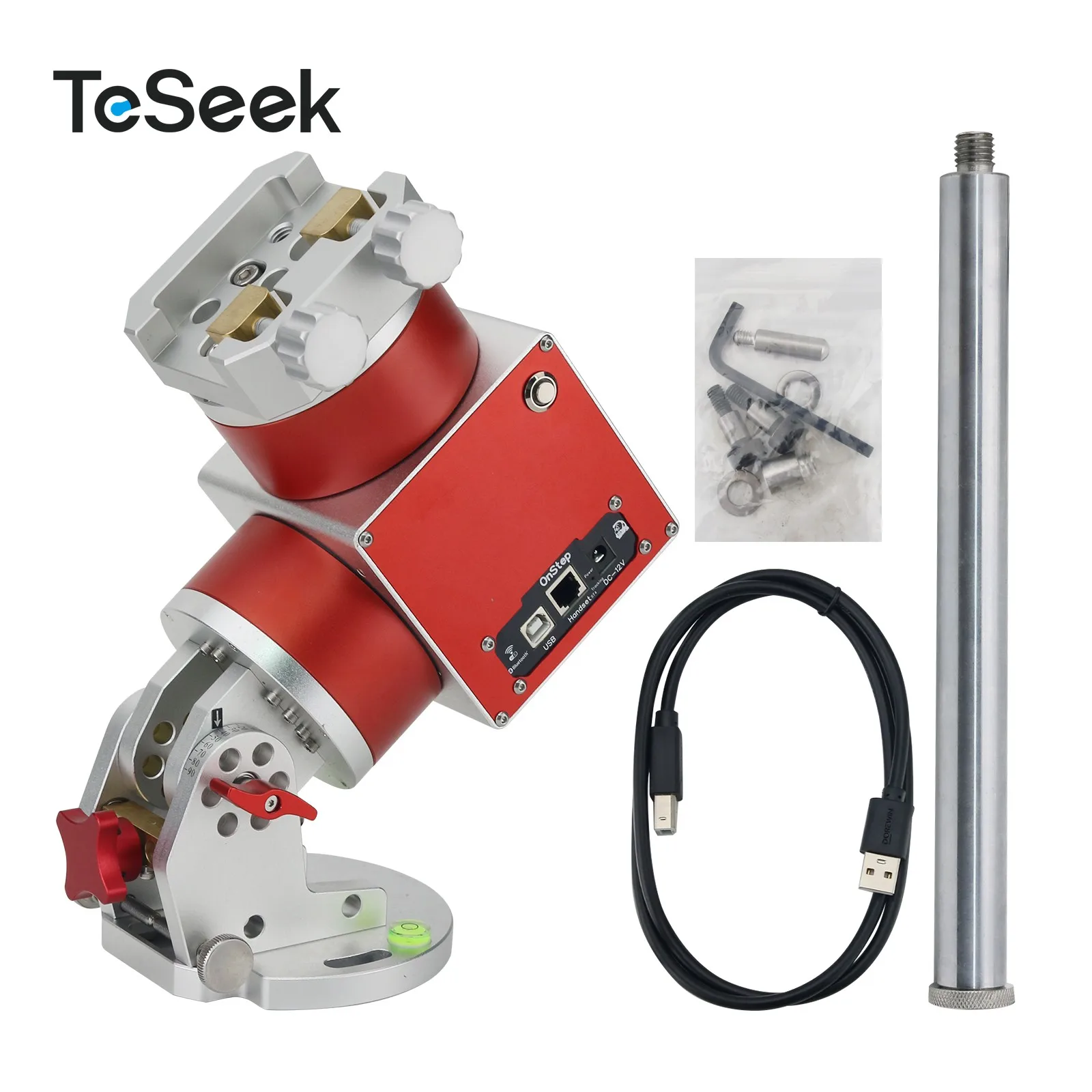 Rallonge De Pilier TeSeek XD-3 195mm Pour Trépieds EQ3, EQ5, EQ6 - Diamètre 124mm Alu