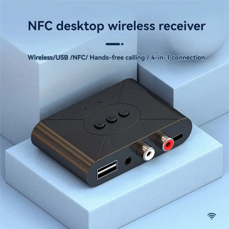 핫 블루투스 수신기 5.3 무선 어댑터 AUX 휴대폰 오디오 출력 RCA 구형 오디오 증폭기 USB 플레이어