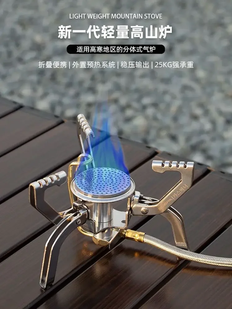 Windproof Cooktop gas stove Mini Tea stove portable Stuck furnace Butane gas cooktop Outdoor Camping equipment Home appliance