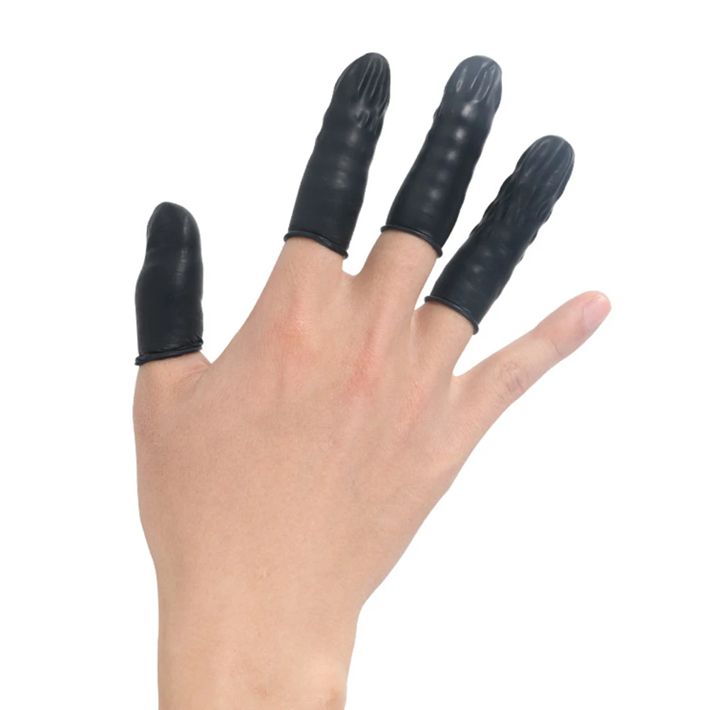 Disposable Latex Rubber Finger Cots Sets Fingertips Protector Gloves 100pcs/lot