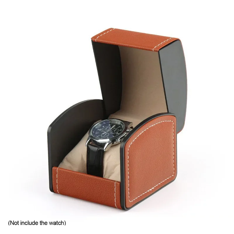Boîte à Montres En Bois Avec Couvercle En Verre - 8 Emplacements + Tiroir à Bijoux - 19x27x12,5 Cm