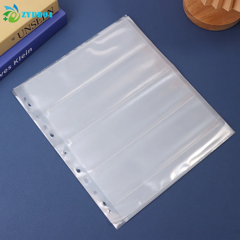 ● 10pcs 135/120 네거티브 필름 보관 페이지 무산성 가방 흑백 컬러 필름 슬라이드 보존 페이지 무산성 필름 가방
