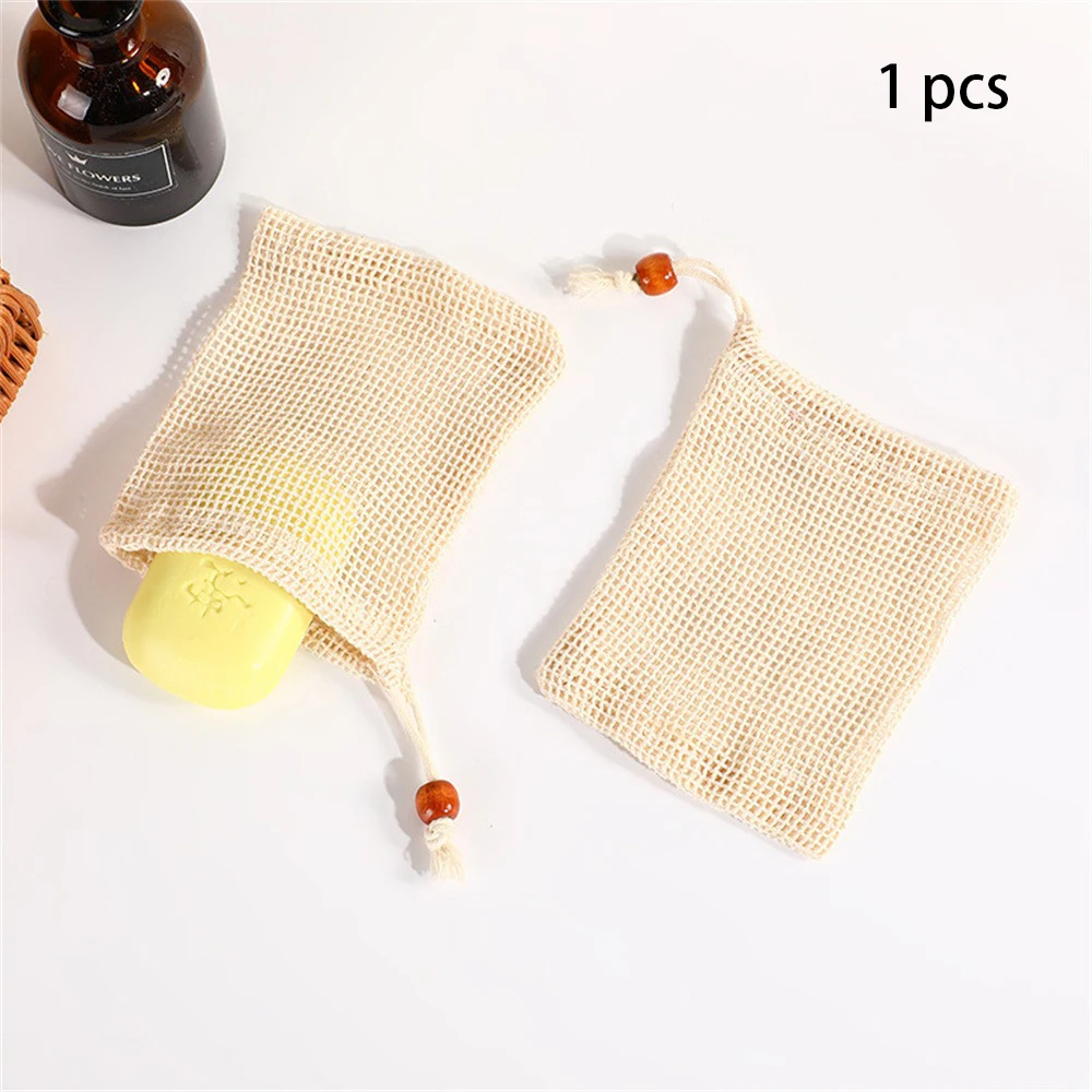 2PCS Natural Sisal Soap Bag Saver Pouch Bar Soap Exfoliating Mesh Bags for Shower Soap Holder Bubble Foam Net Pocket 5