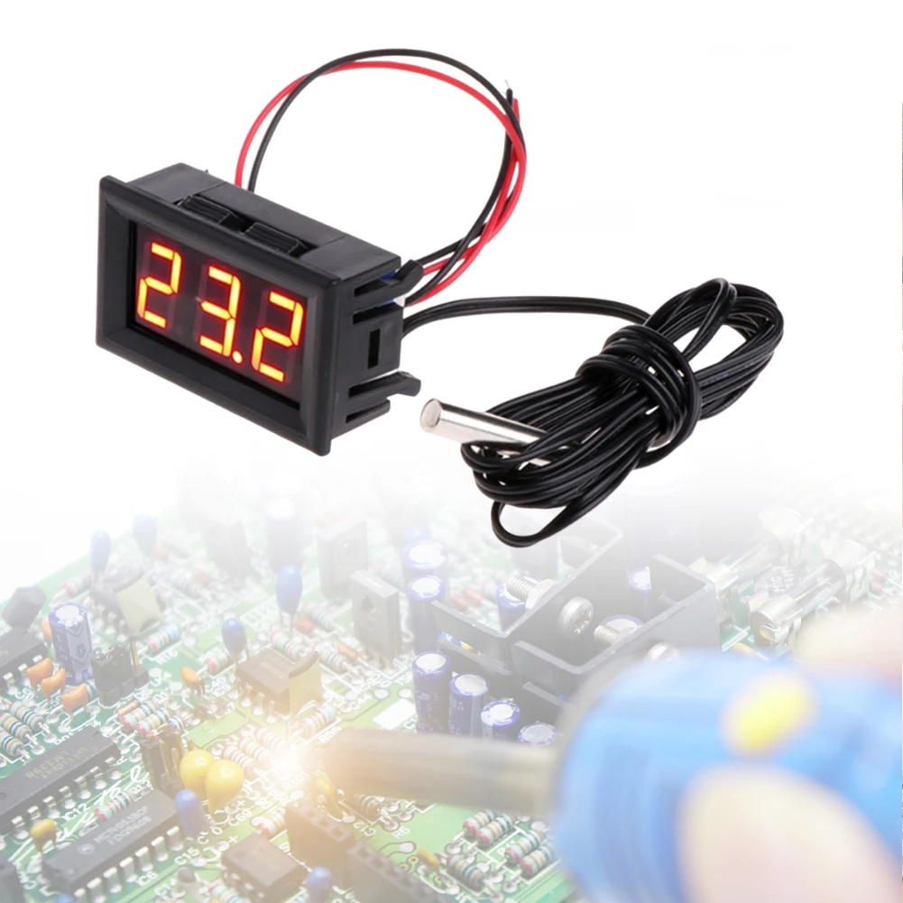 Digital LED Temperature Sensor Module Gauge