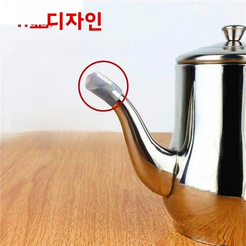 전통 스타일 스테인리스 스틸 304 주방용 차 주전자 양념통 누수 방지 가정용 와인병 소형 오일병 용기