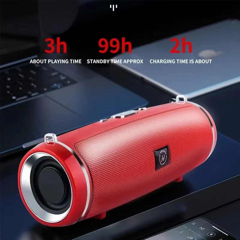 Altoparlante Bluetooth Wireless portatile IPX7 altoparlante a colonna HIFI esterno impermeabile Subwoofer altoparlante Stereo Radio FM TF Boom Box