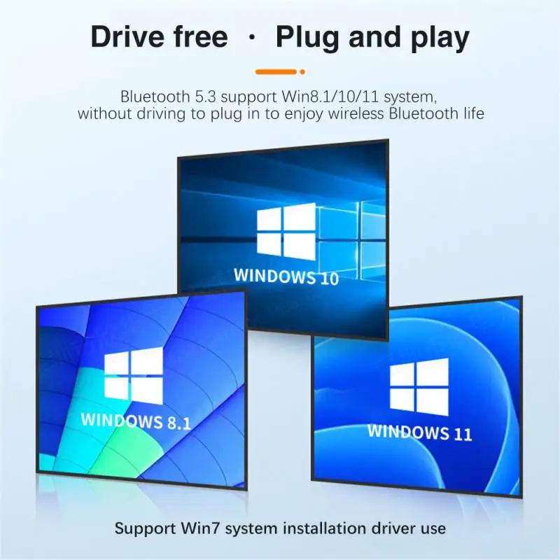 USB Bluetooth 5.3 5.0 Dongle Adapter For PC Speaker Wireless Mouse Earphone Keyboard Music Audio Receiver Transmitter