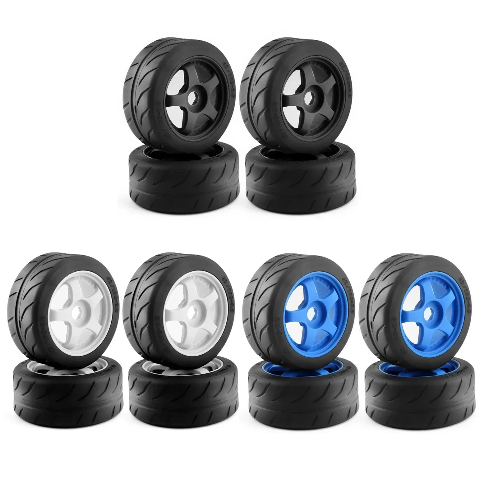 

4pcs 5-Spoke 100x42mm 42/100 Tire Tyre 17mm Wheel Hex for Arrma 1/7 Infraction Limitless Felony RC Car Upgrade Parts Access