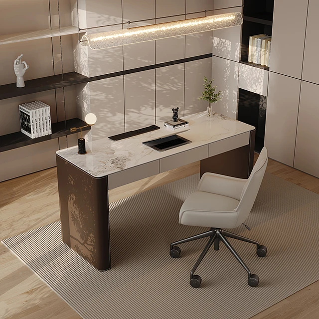 Luxury Slate Desk Modern Simple Study Corner Desk Italian Style Minimalist  Home Computer Desk Chair Office Desk - Office Desks - AliExpress