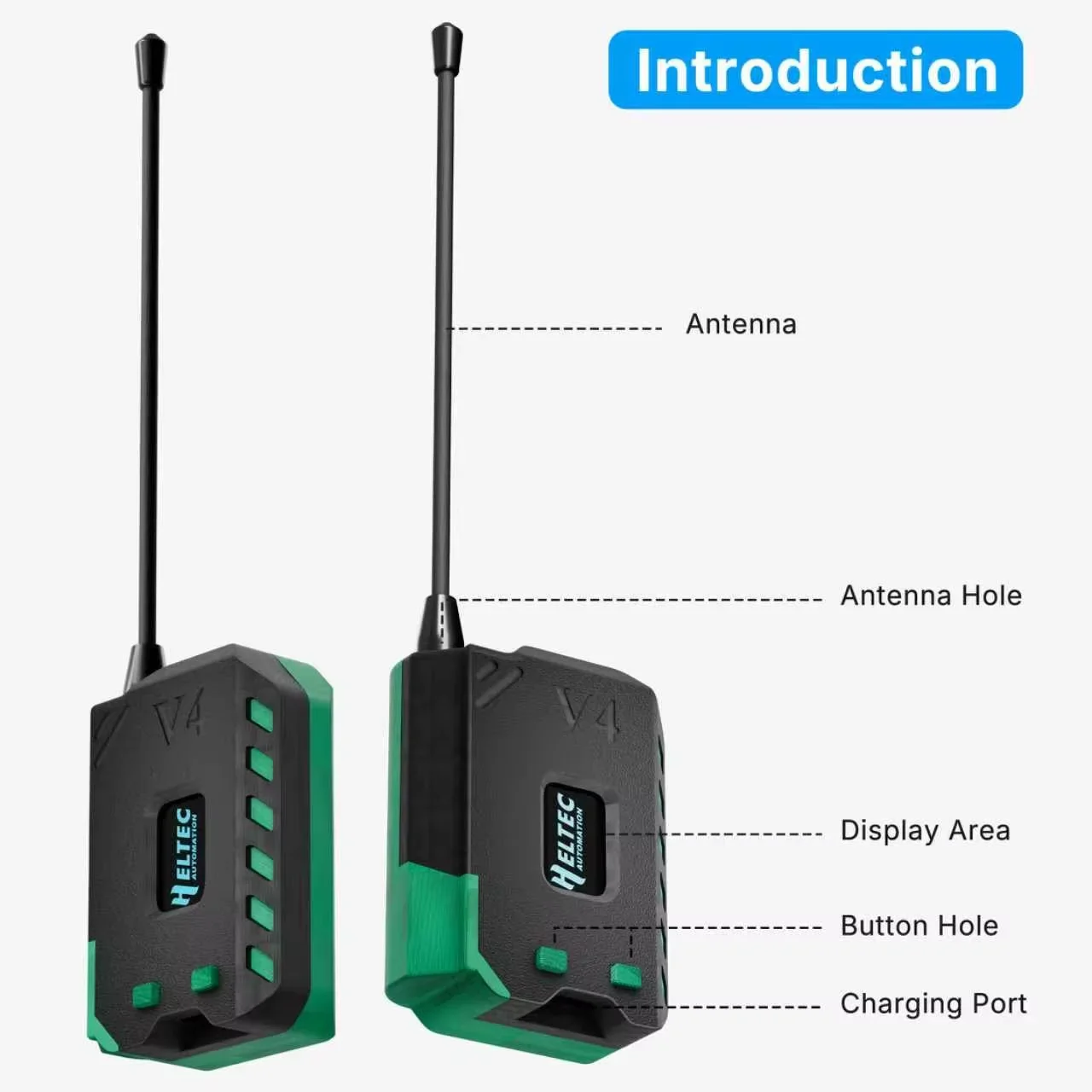 รูปสินค้า ชุดเคสบอร์ดพัฒนา New Meshtastic Heltec V4 WiFi LoRa 32 พร้อมเสาอากาศแบบนิ่ม ESP32 SX1262 ใช้พลังงานแสงอาทิตย์ BLE ประหยัดพลังงาน