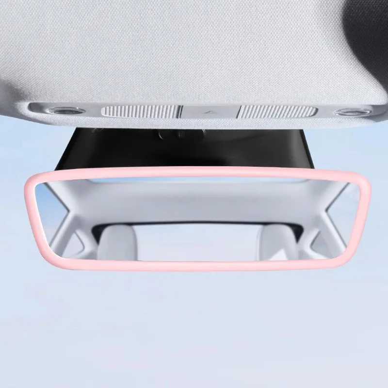 Silicone Rear View Mirror Protector Frame Cover for Tesla Model 3/Y Interior Accessories Case