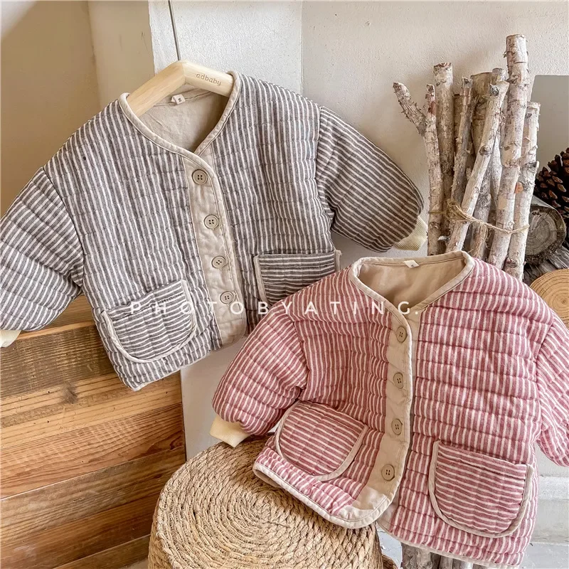 Children Outerwear Coats Autumn Winter Children's Winter Clothing Korean Cotton Padded Coat for Girls Kids Jacket