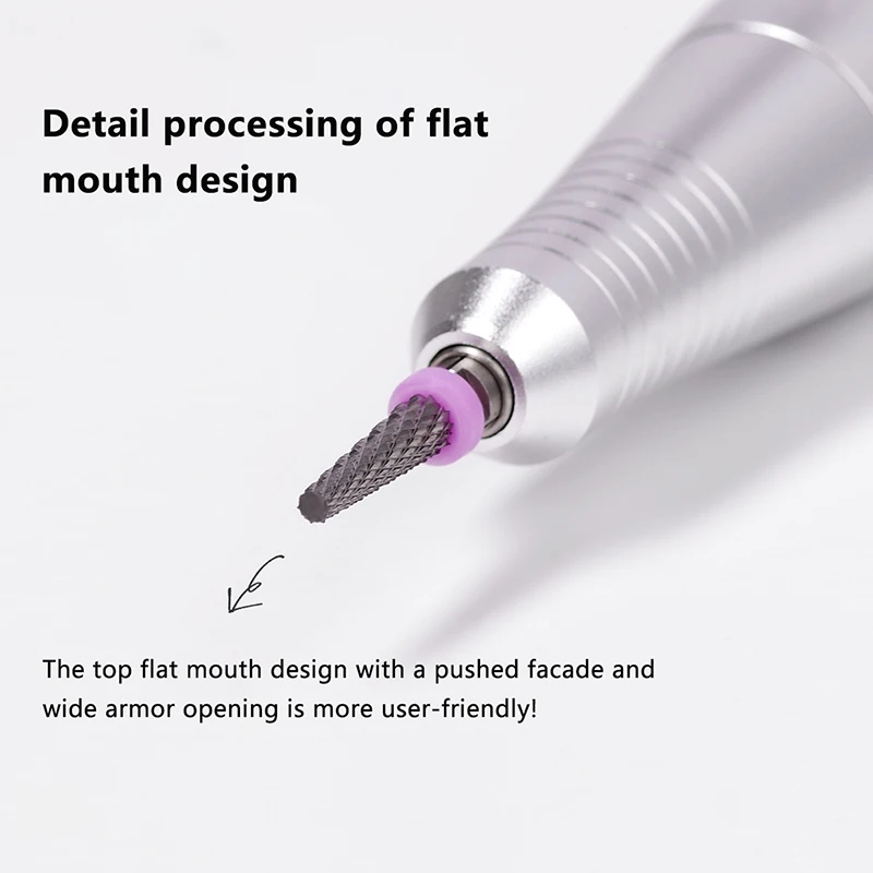 텅스텐 스틸 카바이드 배럴 네일 드릴 비트 3/32인치 고품질 로터리 밀링 커터 매니큐어 비트 드릴 액세서리 네일 도구