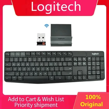 Logitech-K375s 무선 블루투스 키보드, 104 키, 2.4GHz USB 듀얼 모드 키보드, 범용 스탠드가 있는 노트북 노트북 PC 용