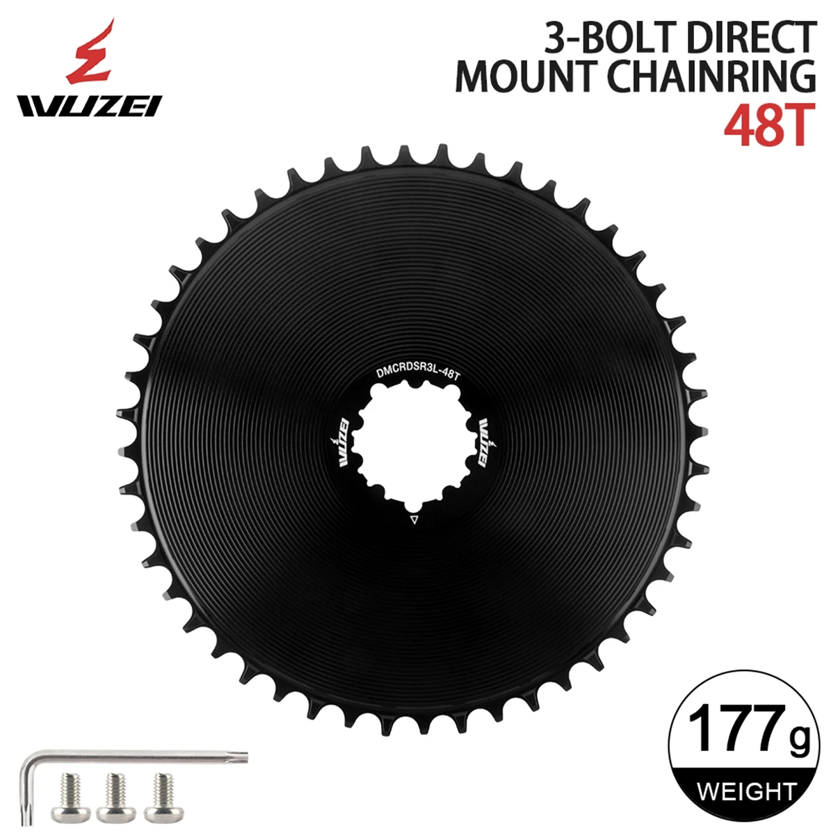 Wuzei 3 Schrauben Fahrradkettenblatt Rennrad schmales breites Kettenblatt 4,2 mm Offset Rennrad Kies Fahrrad Kettenrad Krone für SRAM GXP Kurbel – Detail 26