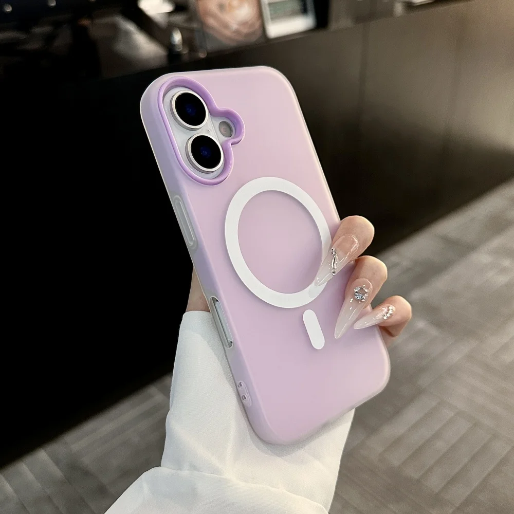 Luxury Candy Magnetic Clear 2-in-1 Phone Case Cover