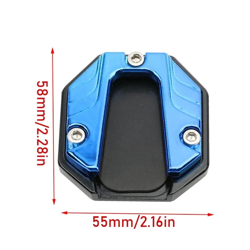 Universal Motorcycle Kickstand Extender - CNC Aluminum Alloy Enlarged Foot Pad Stand