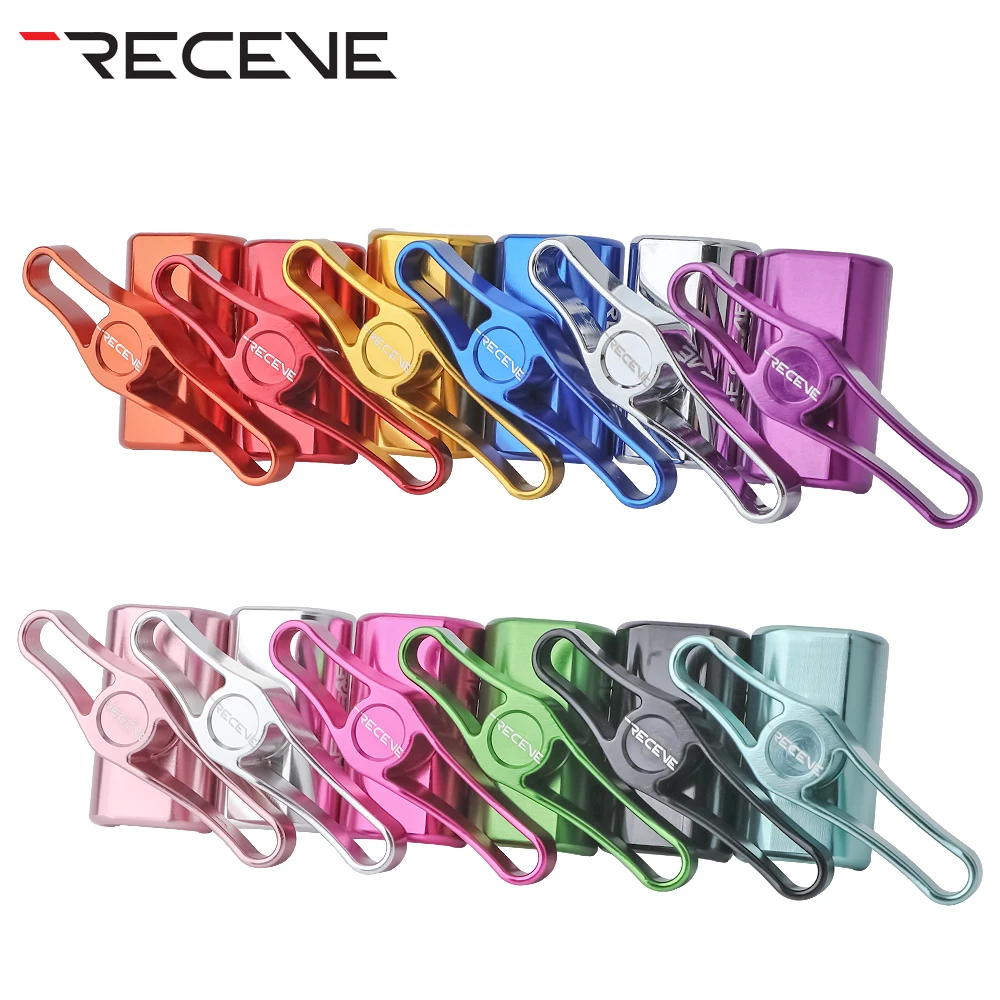 RECEVE Folding Bike C Buckle Knob Hinge Clamp Bicycle Titanium Alloy Handle Hinge Clamp Kit Folding Buckle Fixed For Brompton