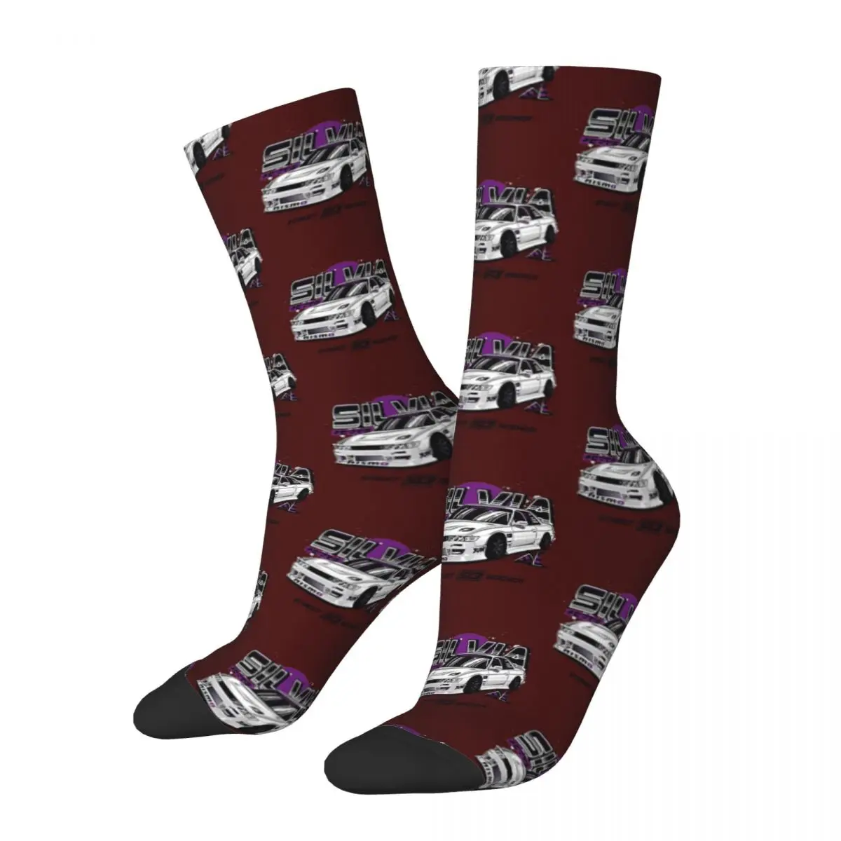 

Silvia Street Seeker Datsun Unisex Winter Socks Hip Hop Happy Socks Street Style Crazy Sock