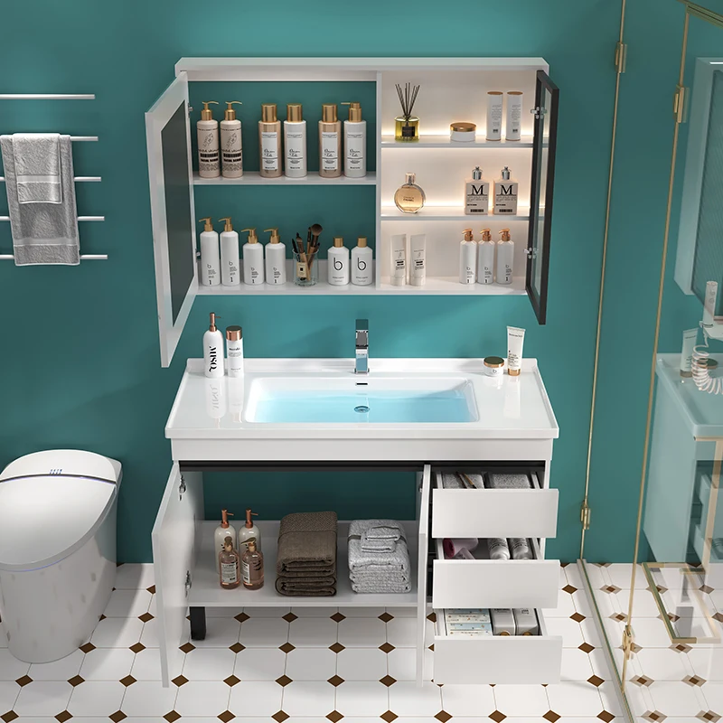 Full Toilets Shelf Shower Modern Bathroom Furniture Hand Tools Luxury Set Home Improvement Badkamerkast Accesories Full