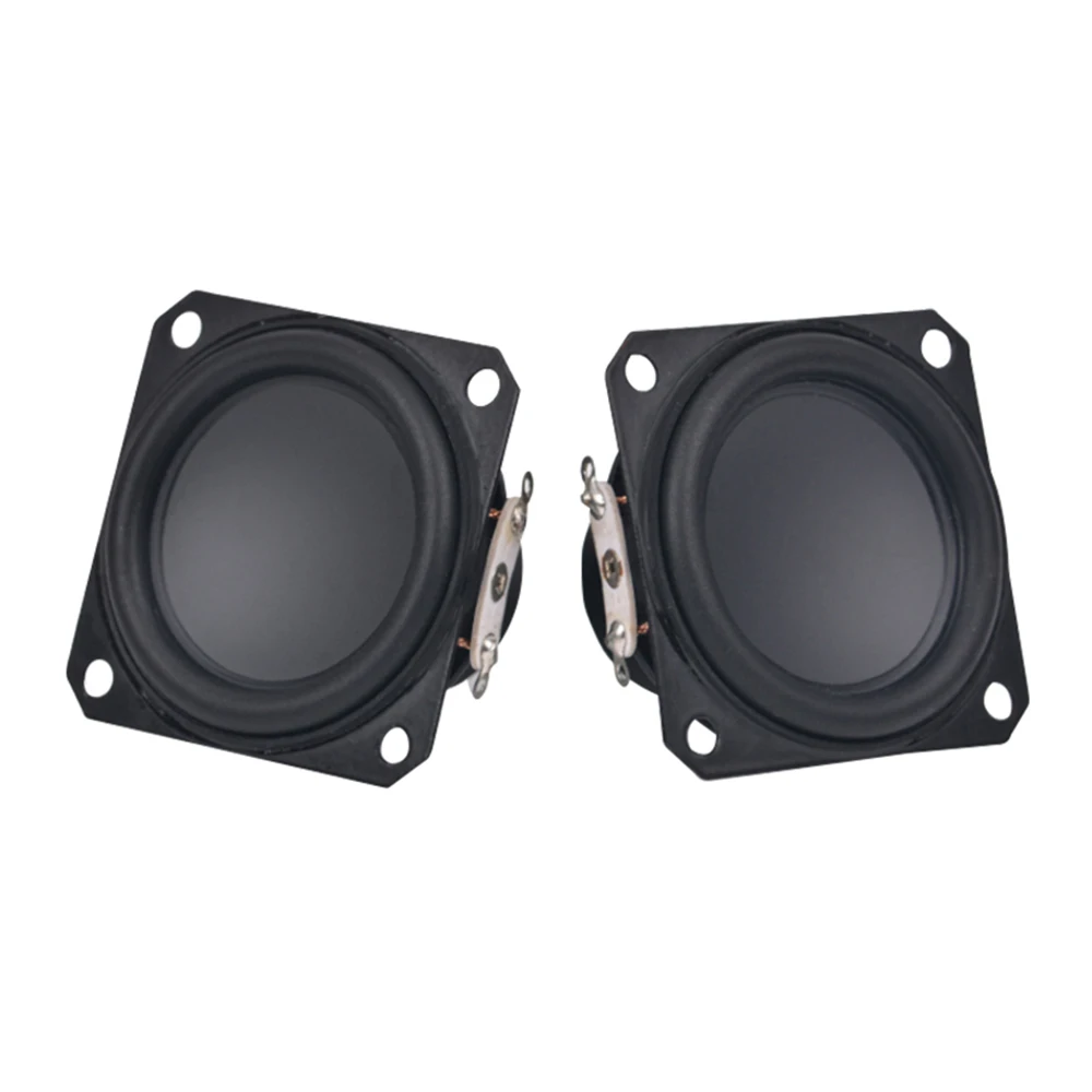AIYIMA 2Pcs 45MM 4 Ohm 10W Speakers 19 Core Square Rubber Edge Waterproof Ndfeb Full Range Loudspeaker DIY Sound BT Amp Speaker