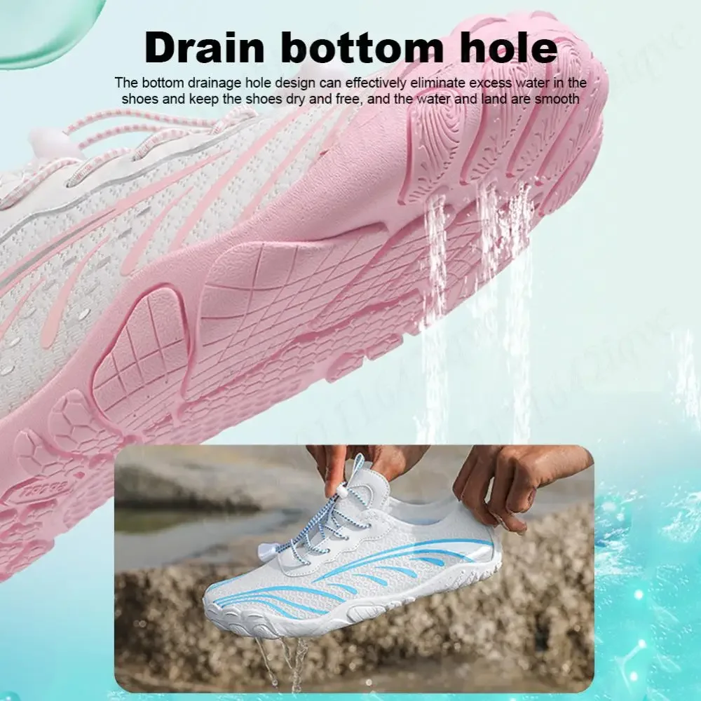 Non Slip Casual Wading Lightweight Aqua Shoes for Women Men Water Sneaker Barefoot Beach Shoes Unisex Casual Swimming