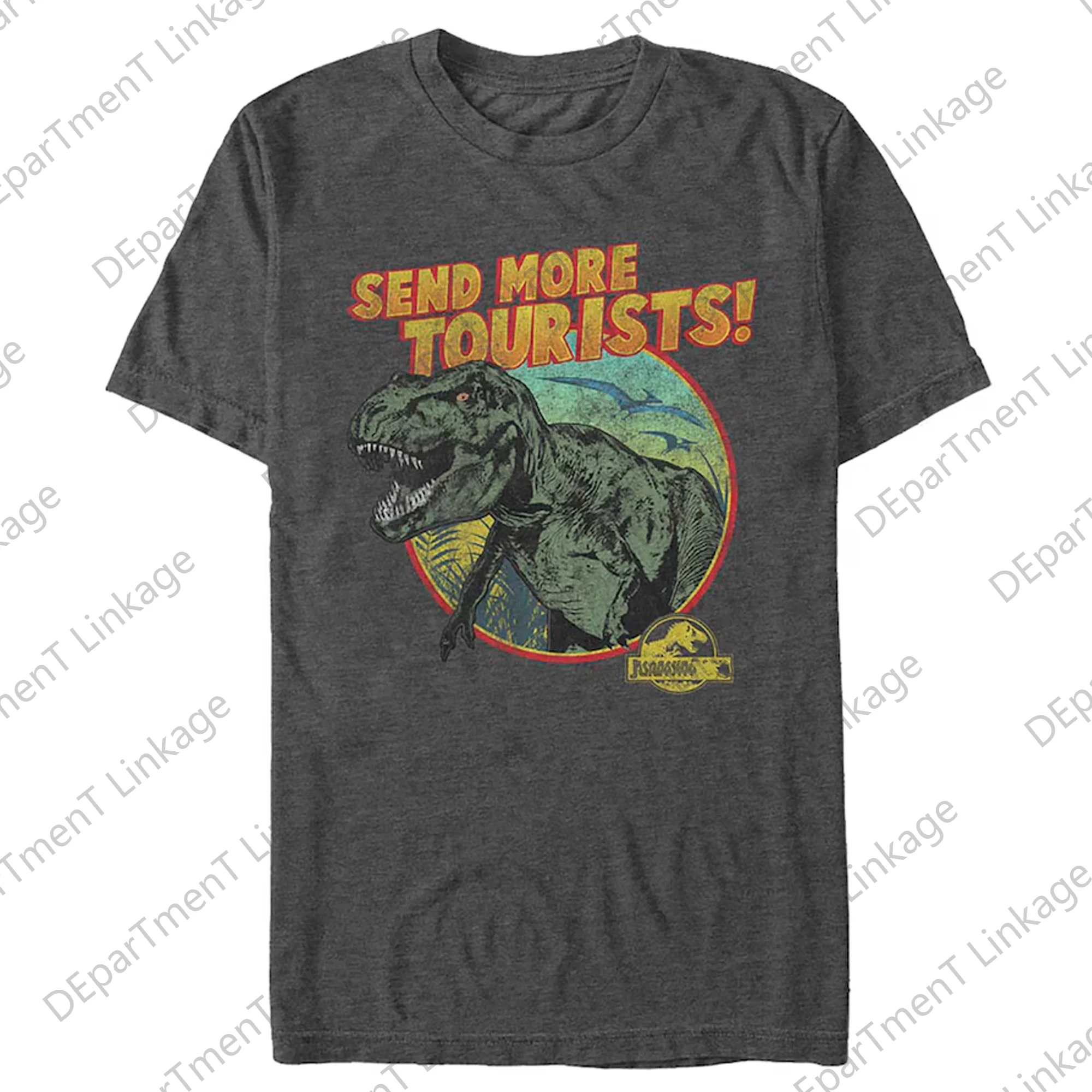 2024 New Arrival Summer Classic vintage Men's Dinosaur Park Isla Nublar 1993 Tour T-Shirt  Cotton Tee Kids/Adults Tops 3