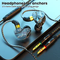 Dual 3.5mm Plug Wired Headphones Gaming Earphones For Desktop Computer Headset Gamer Microphone Listening In-Ear Earbuds For PC 2