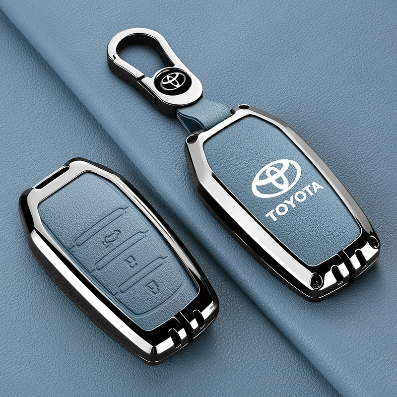 حافظة مفاتيح السيارة الجلدية لسيارة تويوتا CHR هايلكس فورتشنر لاند كروزر 200 كامري كورولا كراون RAV4 ملحقات تصفيف المرتفعات