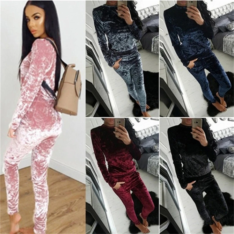 Velour Sweat Suits Women Velour Sweatsuits Women Jumpsuit Velvet