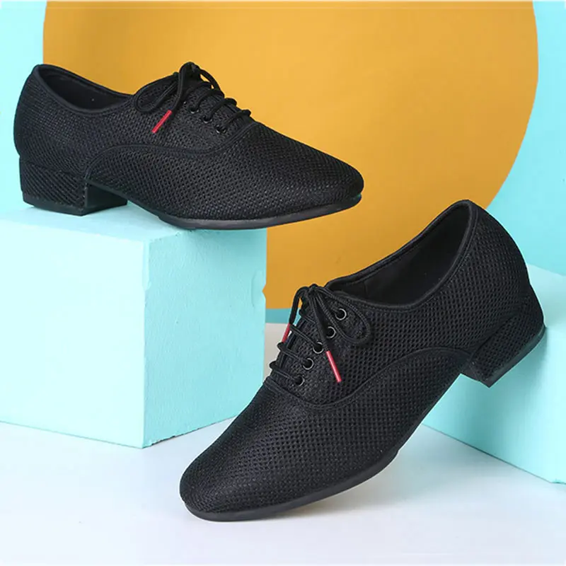 Men Latin Dance Shoes Salsa Jazz Net Soft Sole Size 38-46 Adult Tango Ballroom Modern Dancing Sneakers