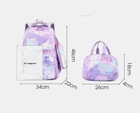 Book Bag Set Boy Camouflage Printed Cartoon Print Primary with Pencil Case Girl Shoulder Bag Children Waterproof Schoolbag 2