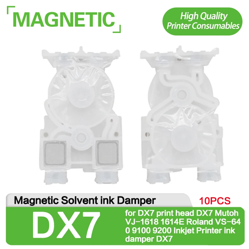 

10X Magnetic Solvent ink Damper for DX7 print head DX7 Mutoh VJ-1618 1614E Roland VS-640 9100 9200 Inkjet Printer ink damper DX7