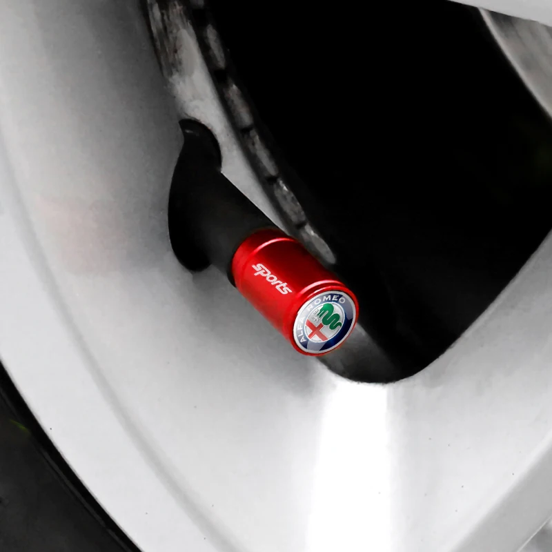 4-Piece Anti-Theft Car Wheel Valve Caps - Premium Auto Accessories
