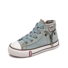 

2022 Autumn Expert Skill Children Casual Shoes Boys Girls Sport Shoes Breathable Denim Sneakers Kids Canvas Shoes Baby Boots