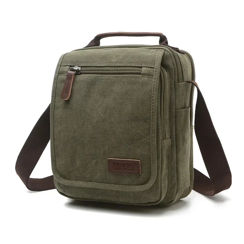 M077 Hot! Brand High Quality Canvas Bag Casual Travel Bolsa Masculina Unisex Crossbody Bag Messenger Bags Multifunction