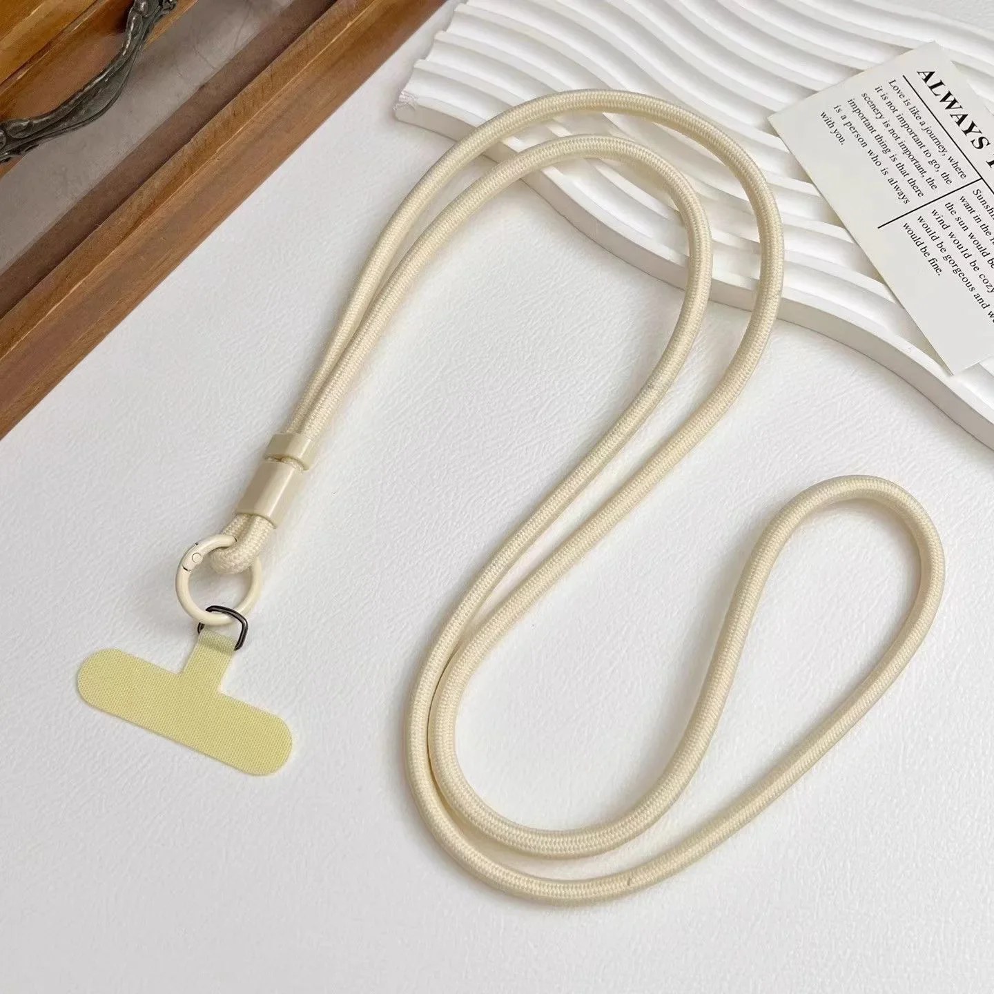 Personalized Solid Color Mobile Phone Lanyard Crossbody Rope Strap Image 12