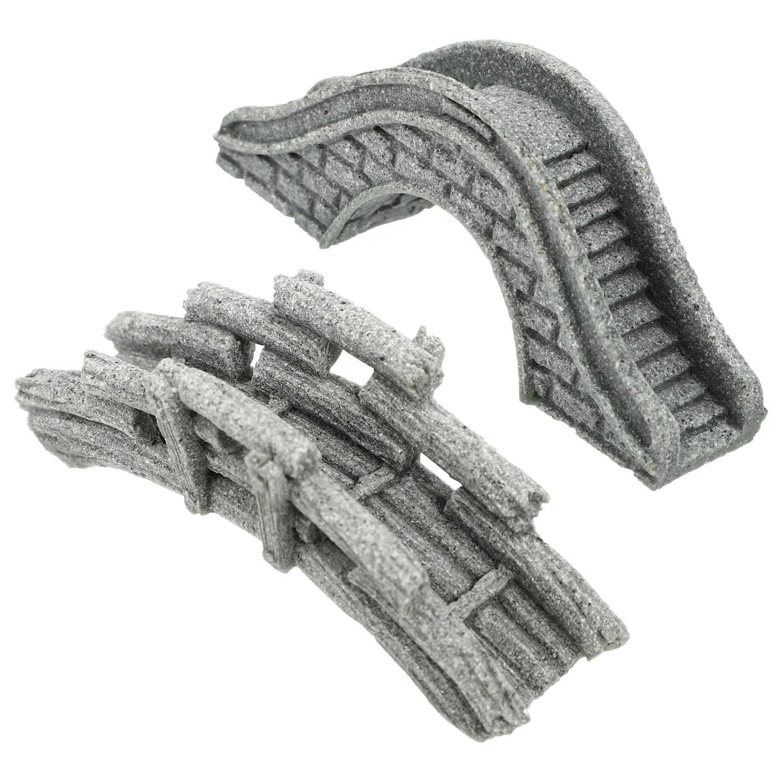 

2Pcs Creative Landscape Micro Simulation Rockery Stone Bridge Ornaments