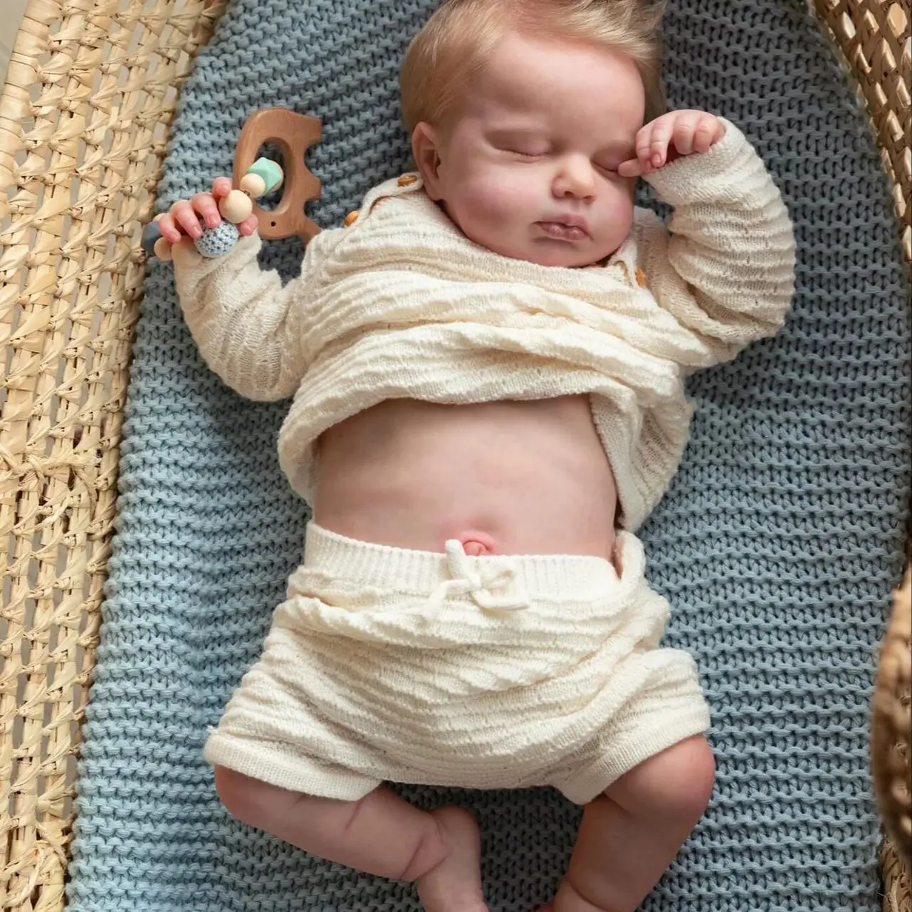 

49 cm Full Soft Silicone Loulou Reborn Girl Boy Doll Handmade Bebe Reborn Lifelike Newborn Baby Dolls Can Bathe Kids Gift