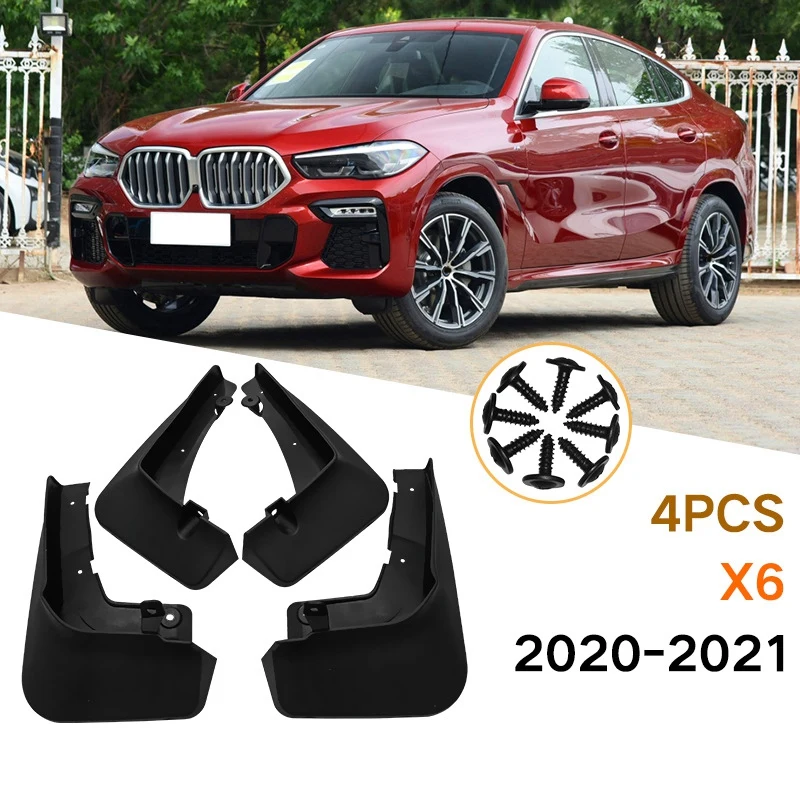 

4 шт., брызговики для BMW X6 GO6 2020 2021