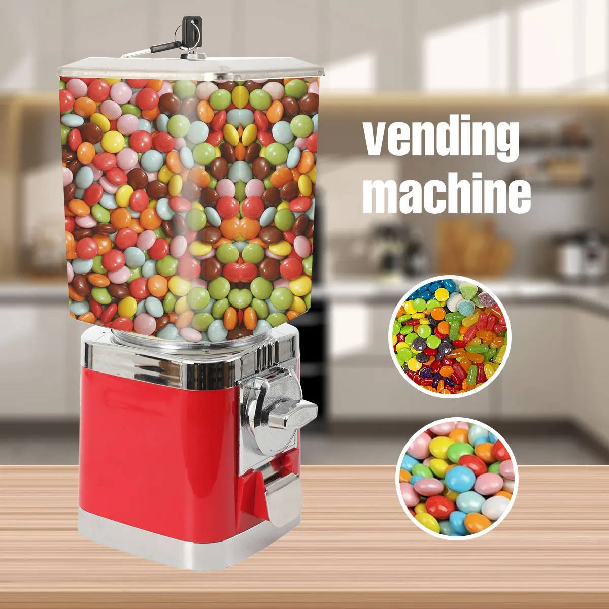Candy Machine with drawer Square Vending Machine Rubber Vending Machines