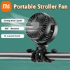 Xiaomi Mini Portable Stroller Fan Detachable 3 Speed ​​Rechargeable 360° Rotating Cooling Fan for Car Seat Baby Crib Travel 1