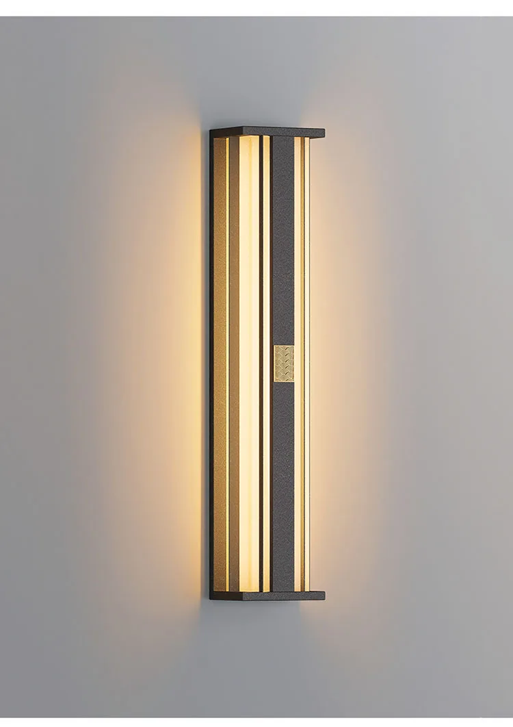 Description Picture 3 of itemModern Minimalist 3 Color Dimmable LED Wall Lamp Waterproof AC110V 220V Stainless Steel Porch Light For Outdoor Villa Lighting