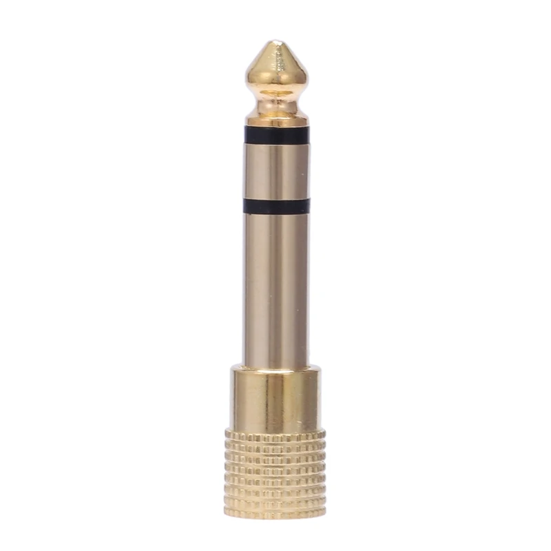 Audio adapter 6 Pieces Headphone Adapter 6.35 mm(1/4 inch) Male to 3.5 mm(1/8 inch) Female Stereo Audio Earphone Jack Adapter